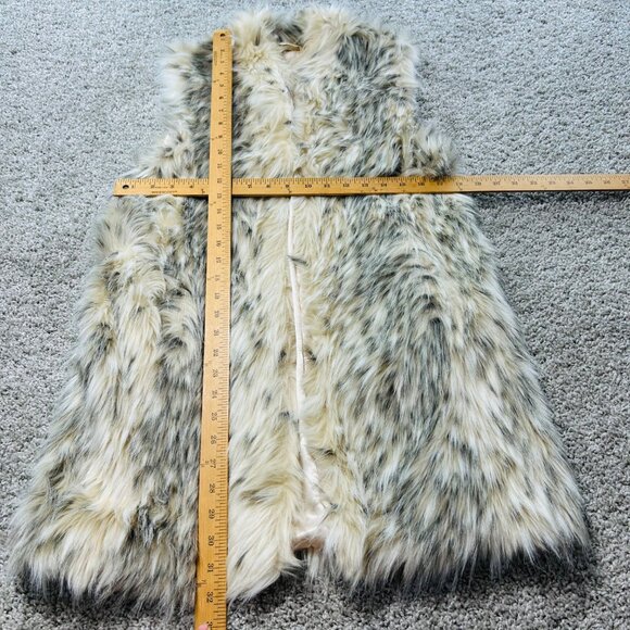 Donna Salyers' Fabulous Furs Womens Small 100 % Faux Fur Cream Vest - Picture 5 of 9